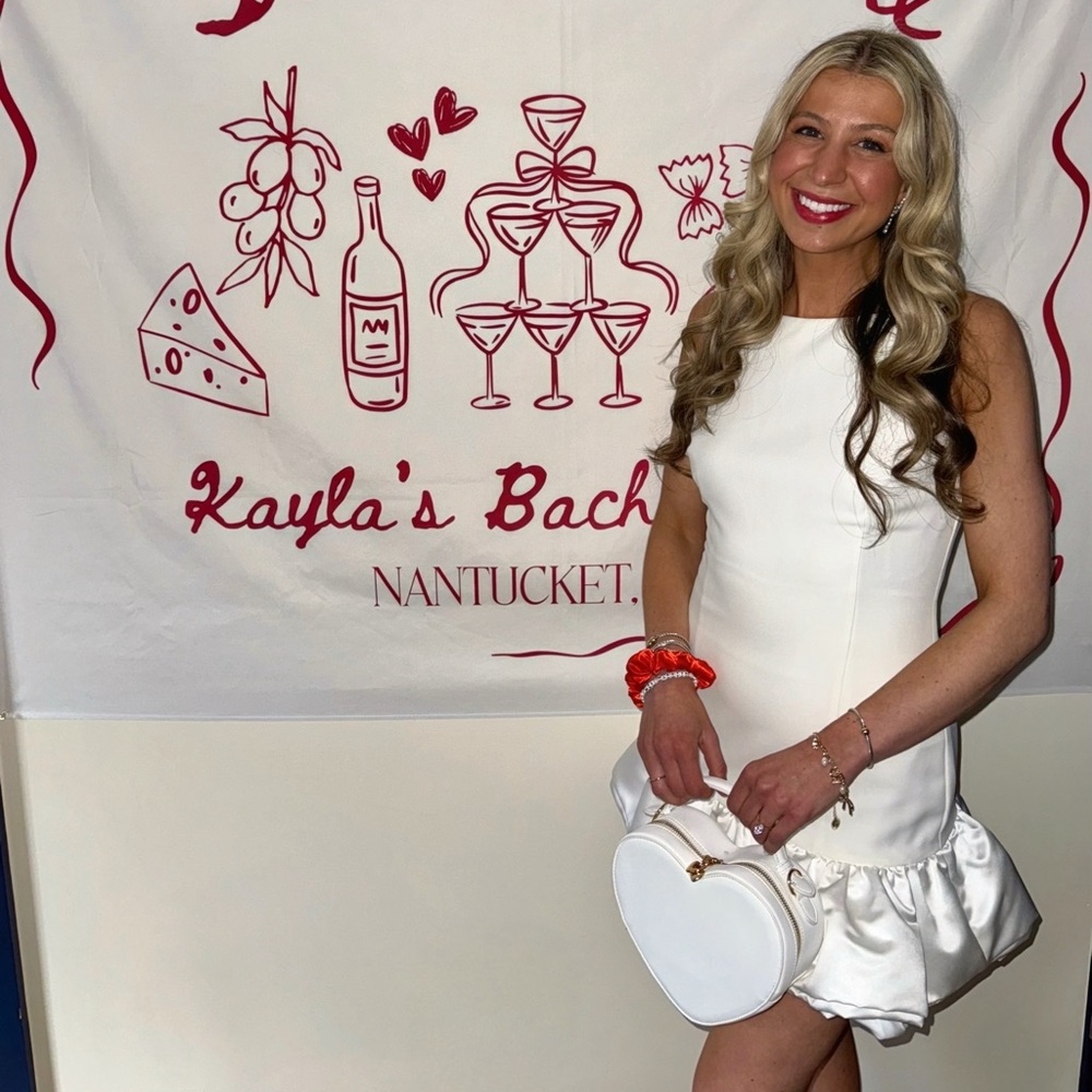 Lulu's Satin White Dress